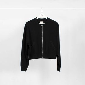Acne Studios Pokla Compact Zip Up Cardigan, Size